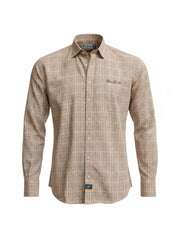 Laney - Orange | Aprókockás oxford férfi ing (narancs, barna, fehér)