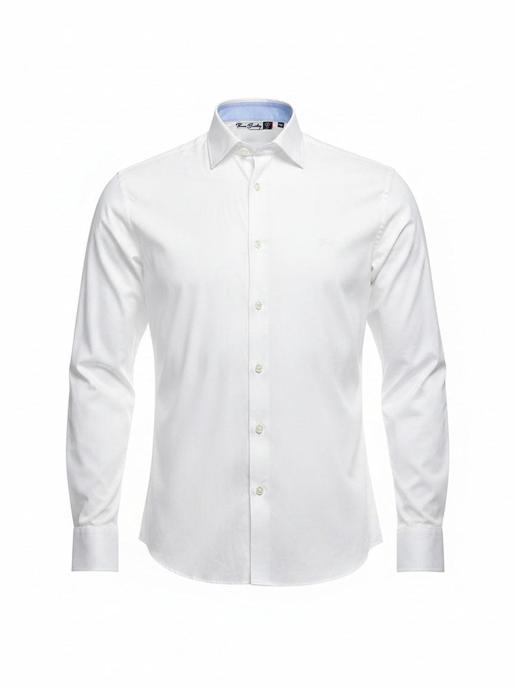 Brake - White | Egyszínű hosszú ujjú oxford ing (fehér)