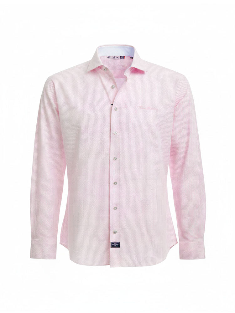Chur - Pink | Aprókockás oxford ing (rózsaszín, fehér)