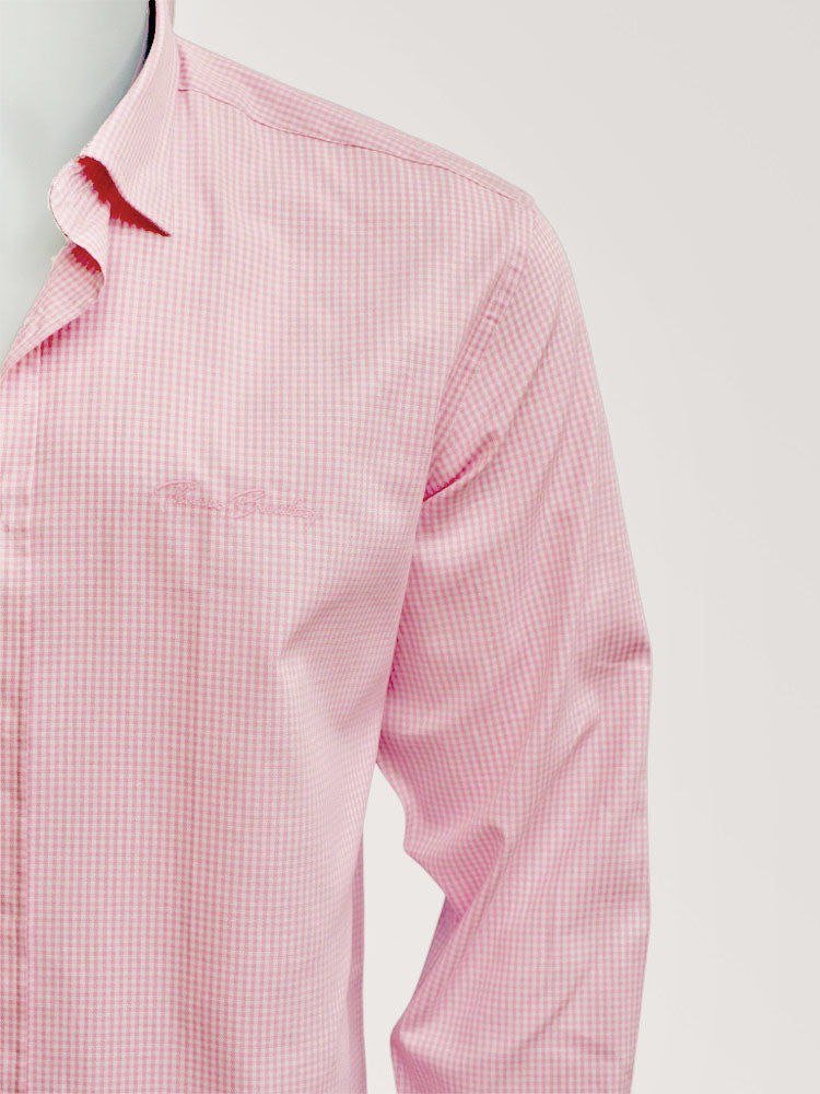 Chur - Pink | Aprókockás oxford ing (rózsaszín, fehér)
